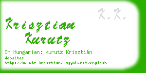 krisztian kurutz business card